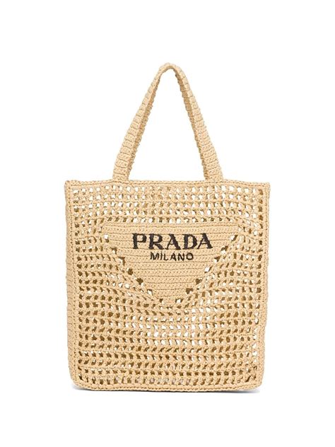 prada tote bag woven